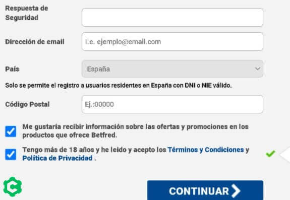 betfred casino registrarse paso