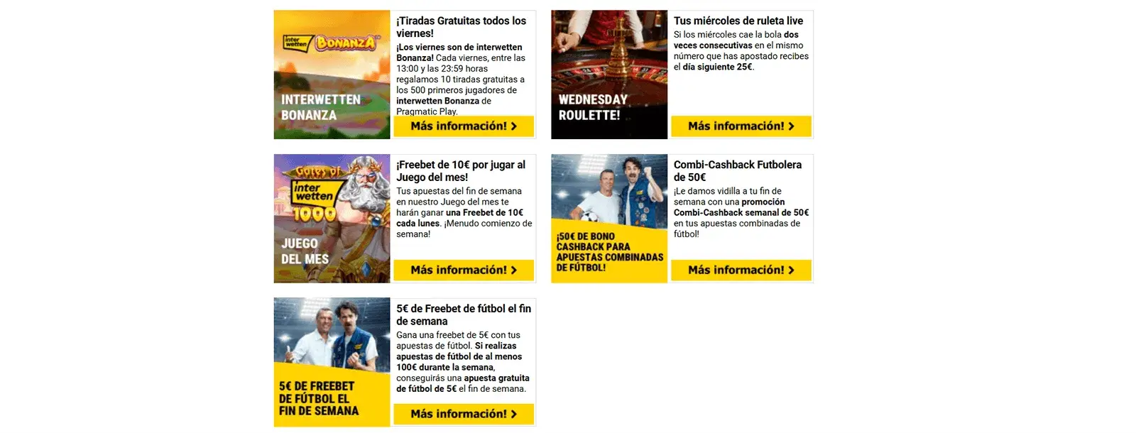 Bonos de casino Interwetten en Espana