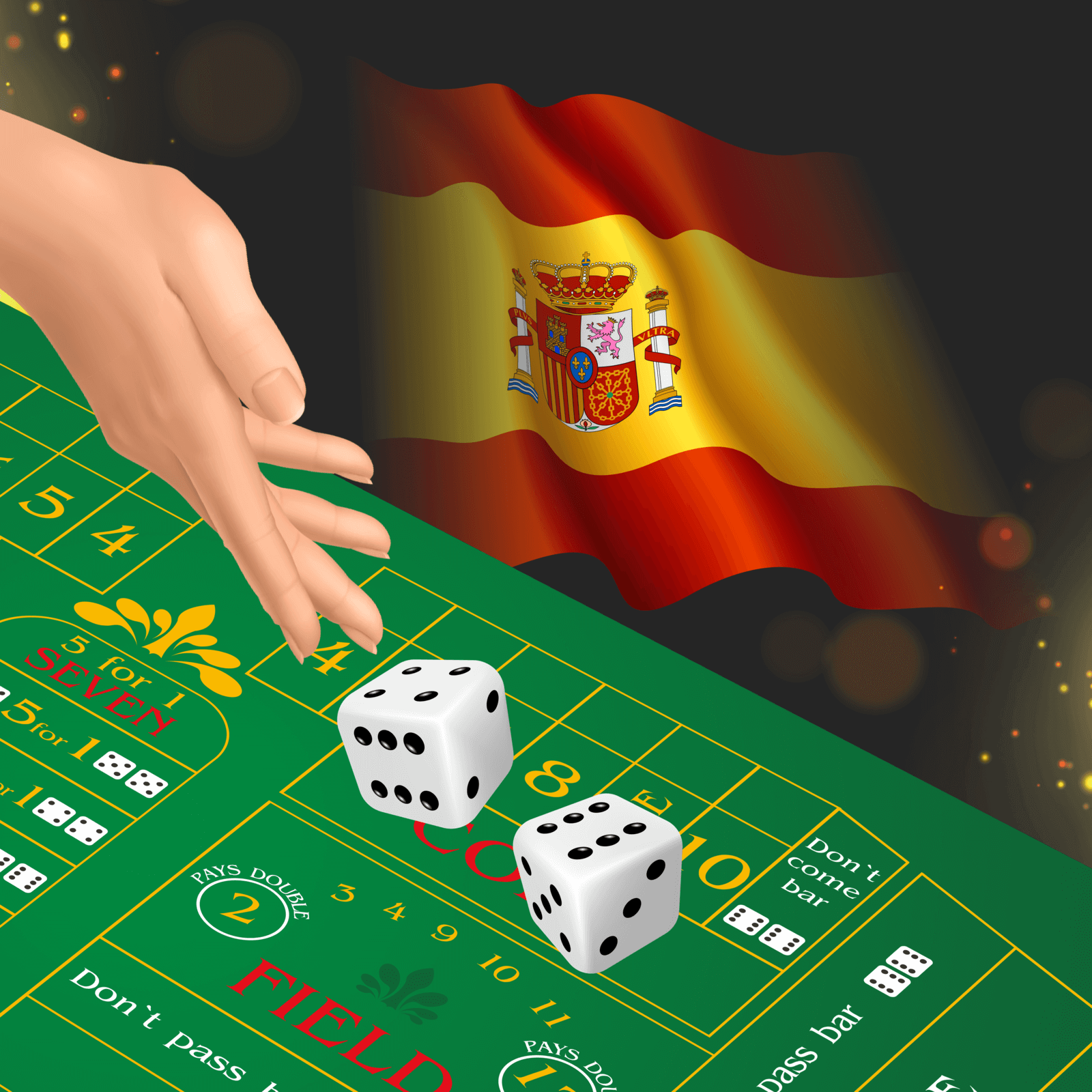 Dados en los casinos de España