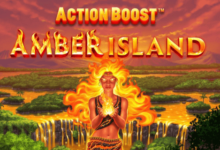 logo action boost amber island spinplay