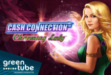 logo charming lady cash connection greentube