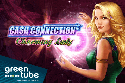 logo charming lady cash connection greentube