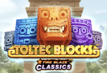 logo fire blaze toltec blocks rarestone gaming