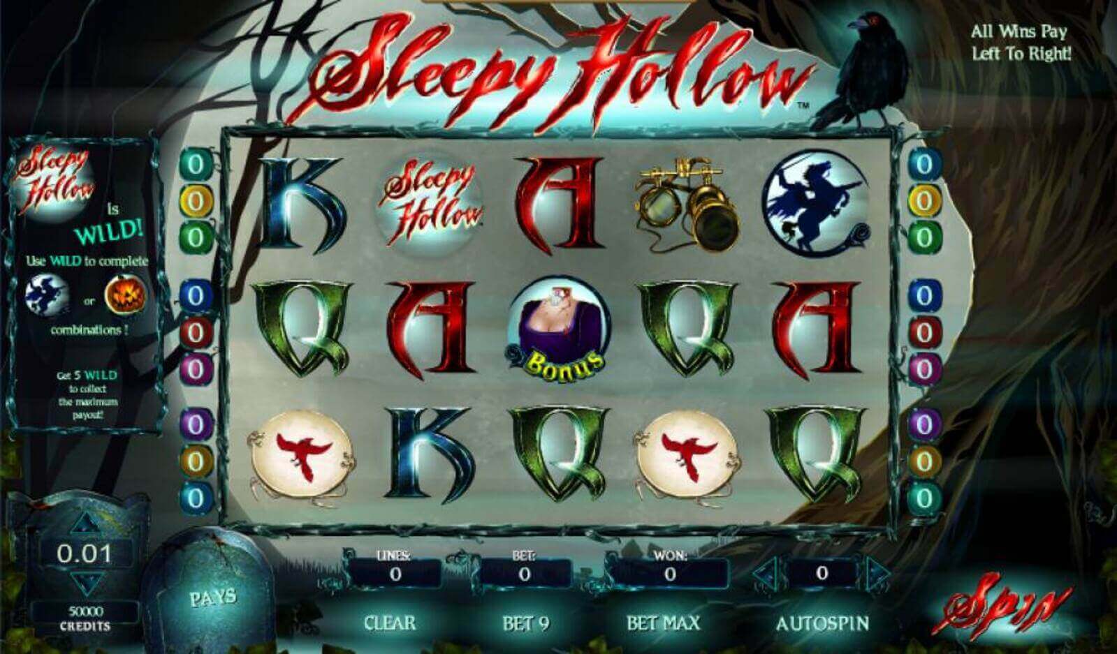 sleepy hollow amaya slot 1600 