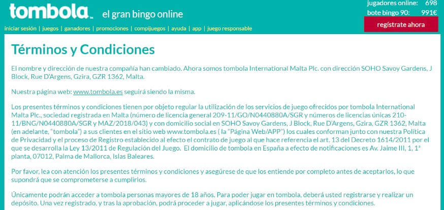 tombola registrarse