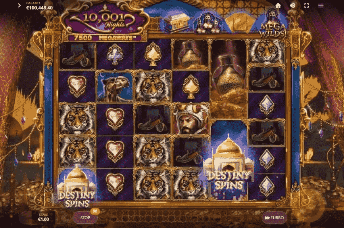tragaperras 10001 nights megaways red tiger