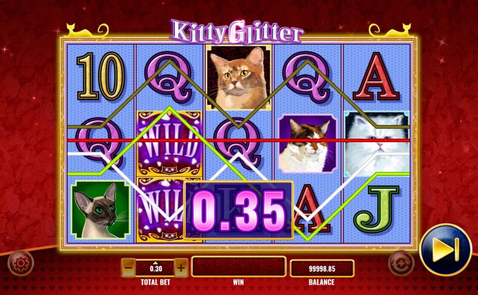 Jugar a la tragaperras gratis Kitty Glitter de IGT