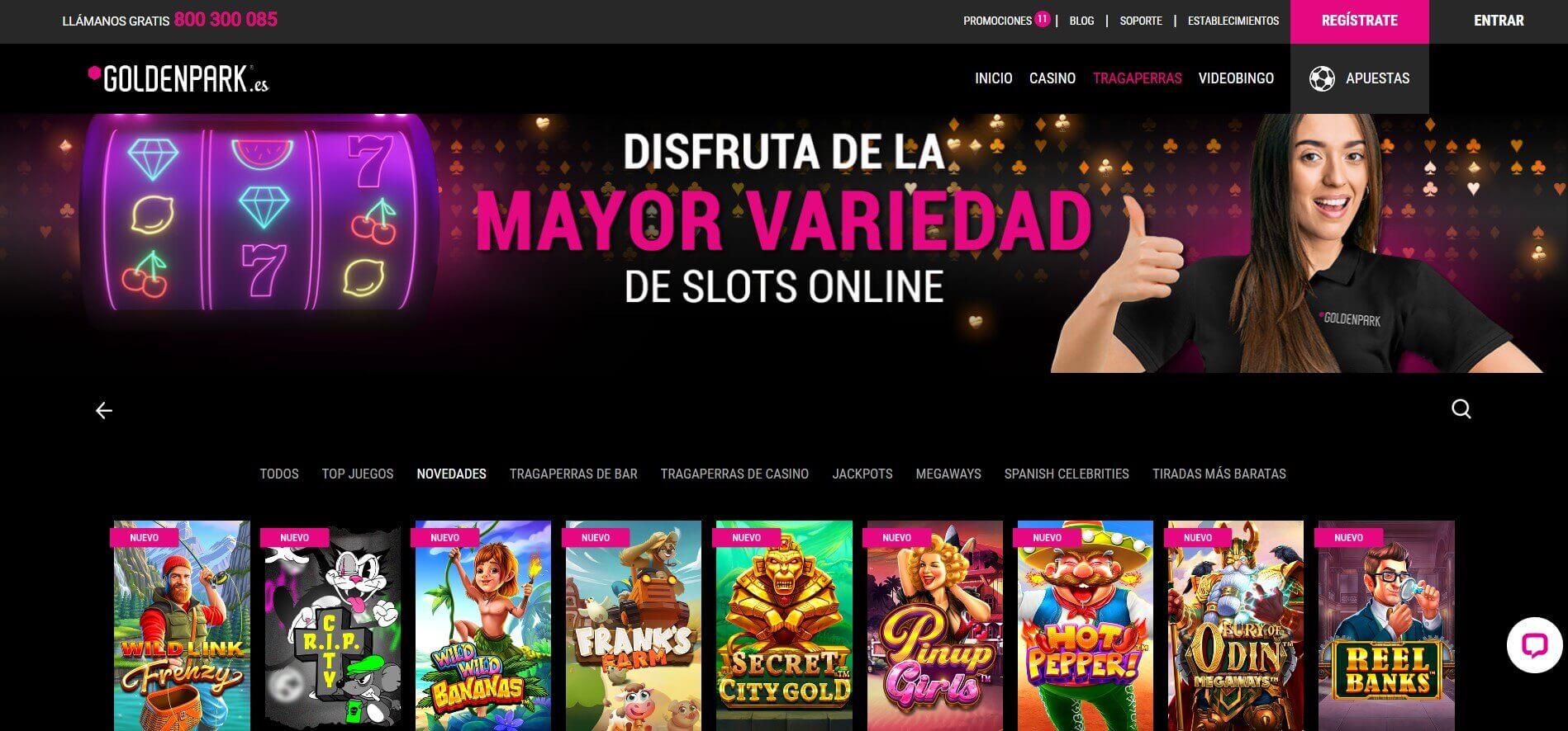 goldenpark casino online espana