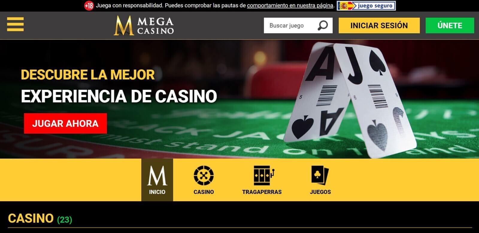Reseña de Mega Casino online en España de 2023