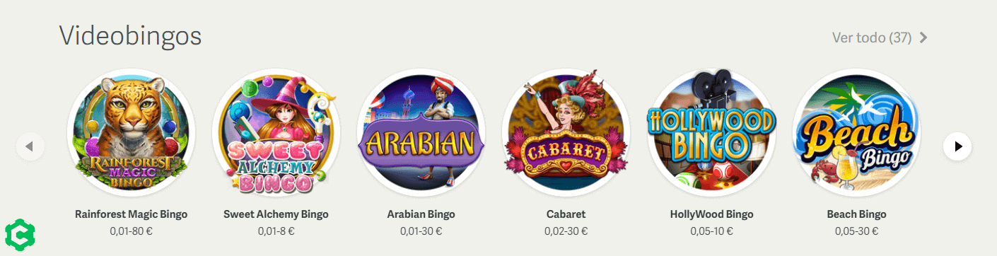 Videobingo en Paf
