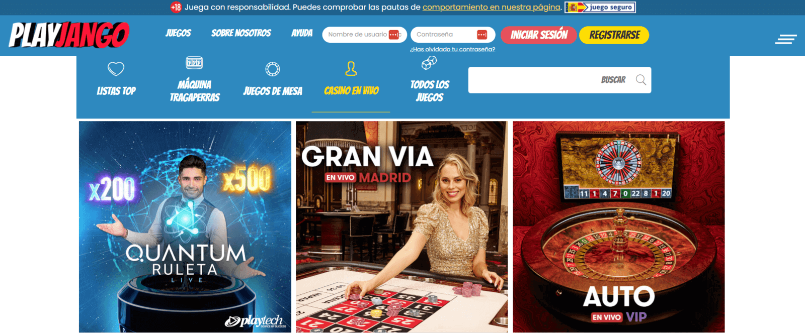 Play Jango   juegos casino PlayJango en vivo online en España