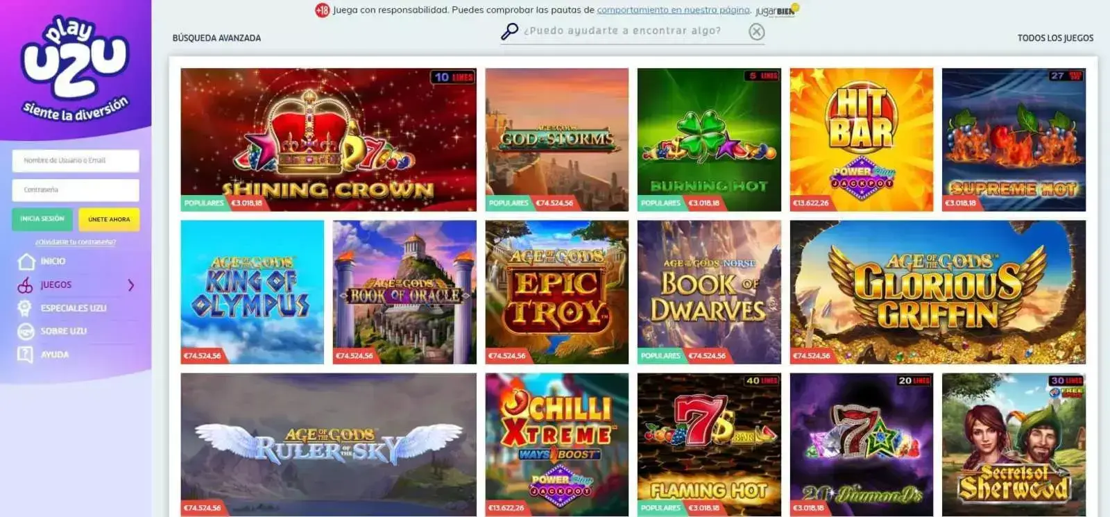 playuzu casino online en espana paypal