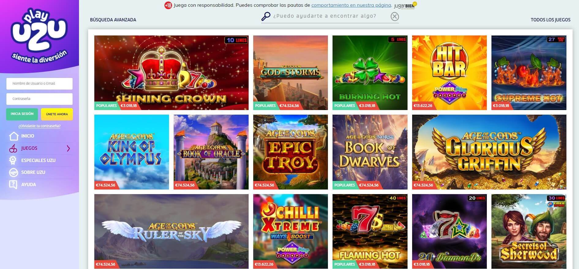 playuzu casino online en espana