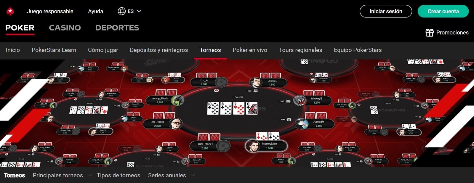 Jugar al póker online de PokerStars en España