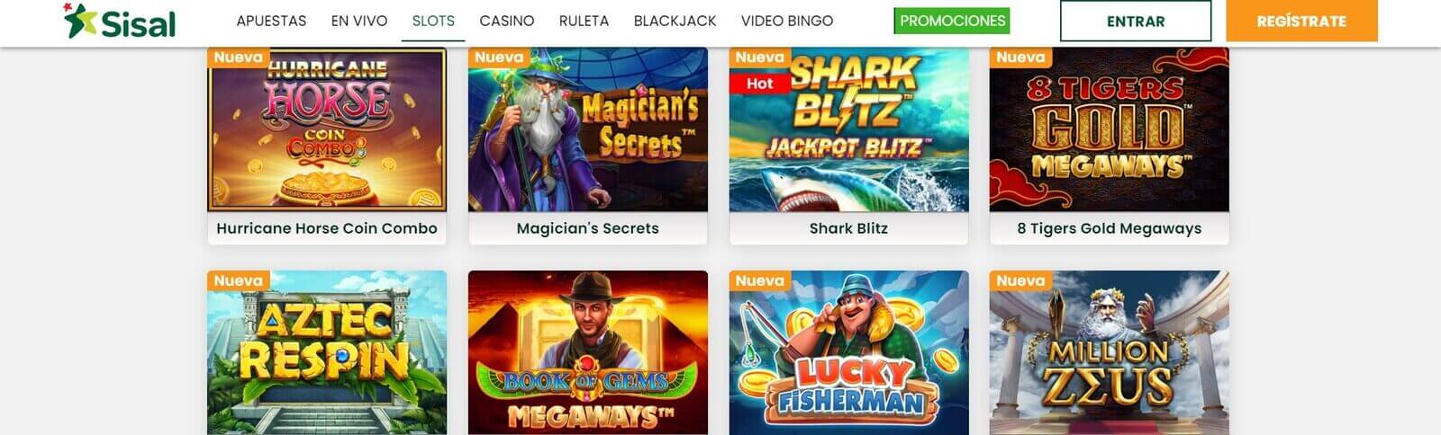 Sisal Casino online   juega a las tragaperras en casino Sisal en España