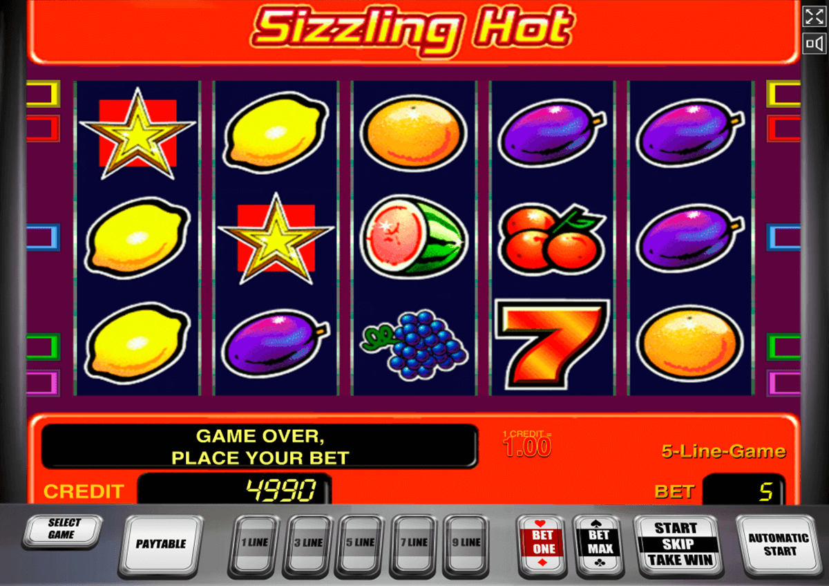 sizzling hot novomatic tragamonedas gratis