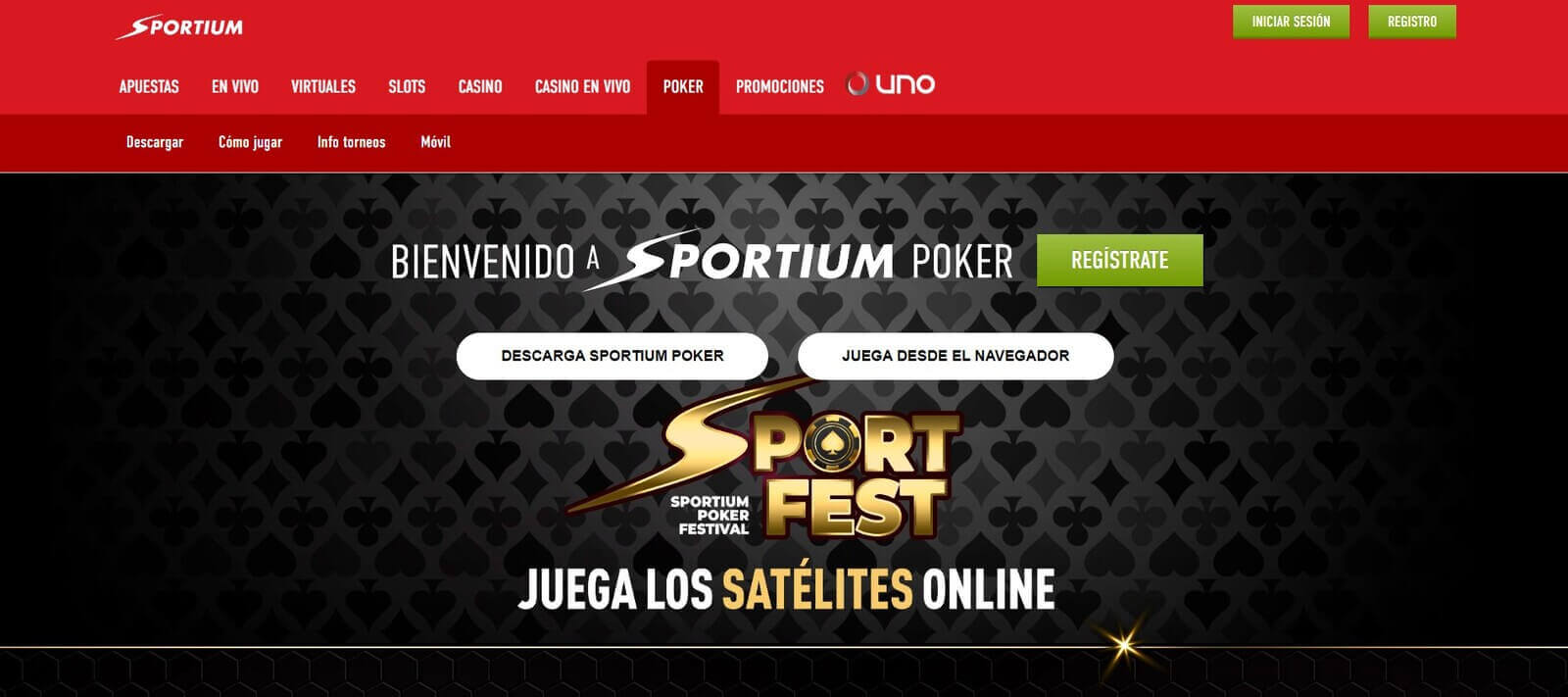App de Poker en Sportium para descargar en España