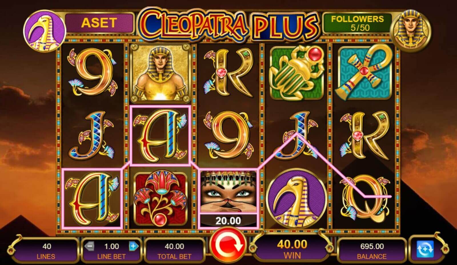 Jugar a la tragaperras gratis Cleopatra Plus de IGT