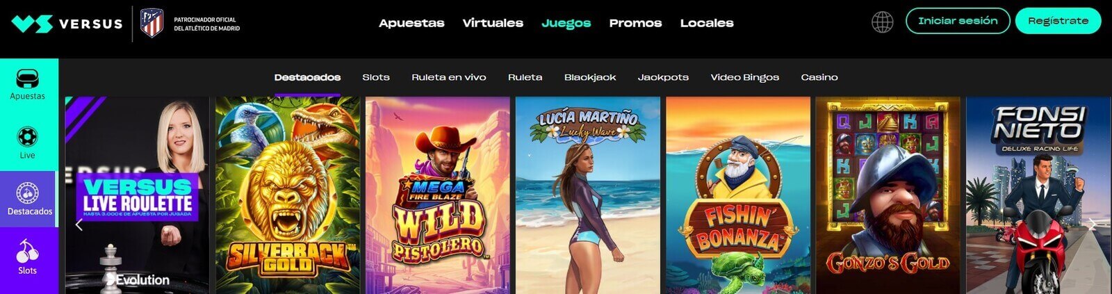 Tragamonedas de Versus Casino